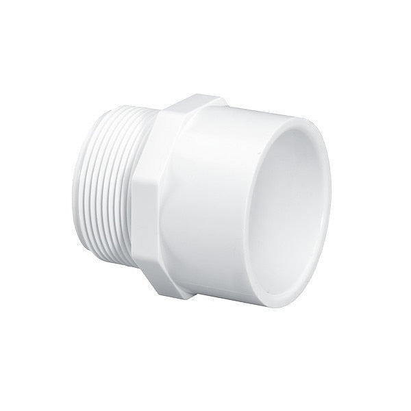 Adapter, 8 in, Schedule 40, White, 160PSI