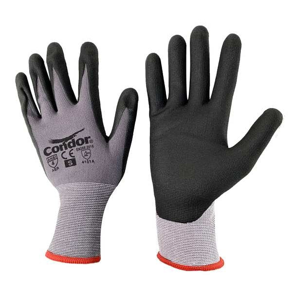 Coated Gloves, Nylon Span, Nitrile, XS, PR