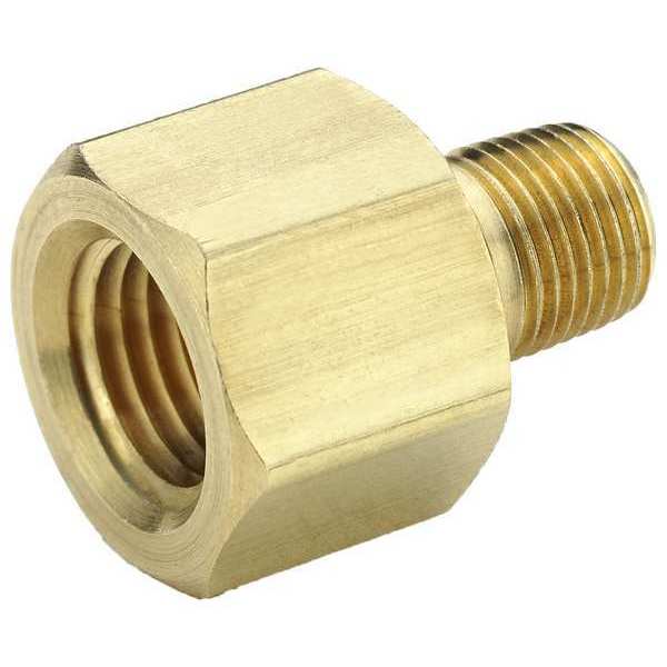 Reducing Adapter, Brass, 3/8 x 1/4 in
