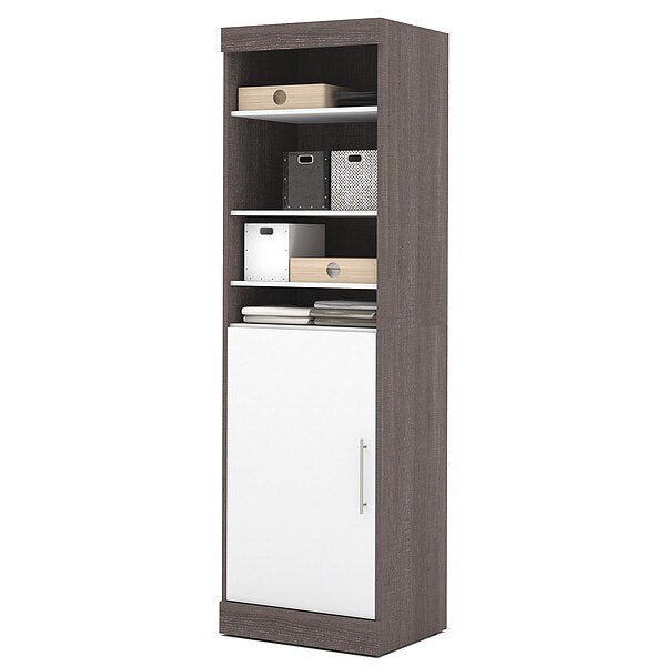 Storage with Door, Bark Gray/White, 25