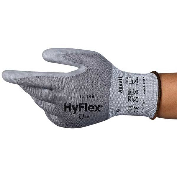 Cut Resistant Gloves, A4, Gray 8, PR