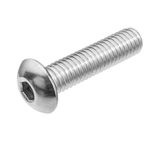 #10-32 Socket Head Cap Screw, Passivated Stainless Steel, 5/8 in Length, 25 PK