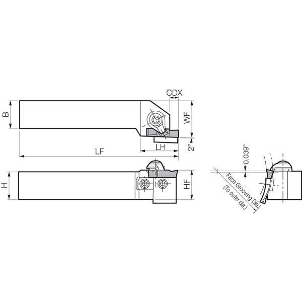 Face Grooving Toolholder