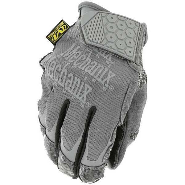 Mechanics Gloves, Gray, Synthetic Leather