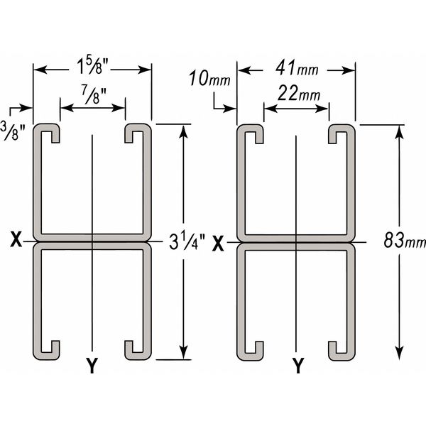 Green Strut, Combo, SS, 1-5/8x3-1/4