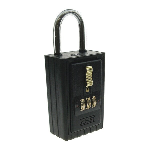 Lock Box, 3-Letter A-Z, Hanging Shackle