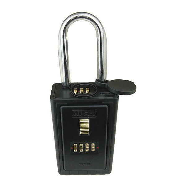 Lock Box, 4-Number, Hanging Combo Shackle
