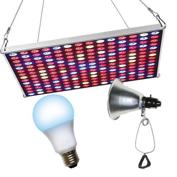 Spectrum LED Grow Panel & Clamp On LED Blue 5 Spectrum Grow Light Kit