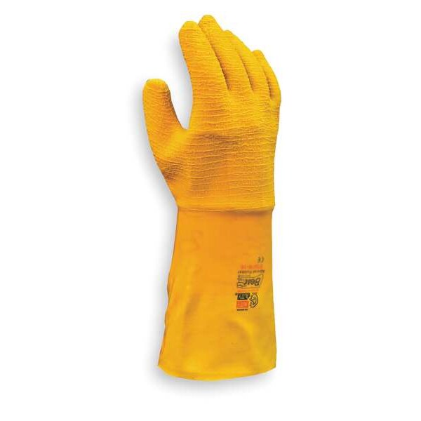 Cut Resistant Coated Gloves, 2 Cut Level, Natural Rubber Latex, L, 1 PR