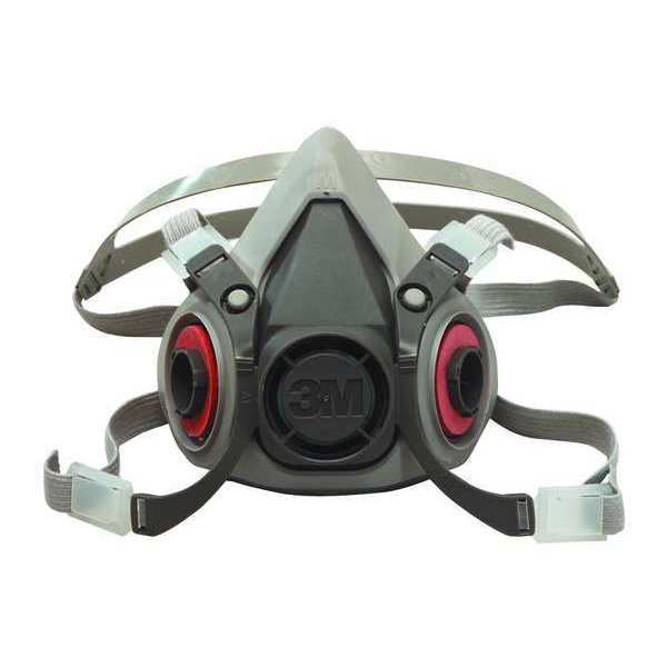 Half Facepiece Reusable Respirator, 6000 Series, Thermoplastic Elastomer, Size Medium