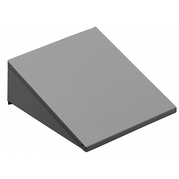 Locker Sloping Top, 1 Wide, Grey