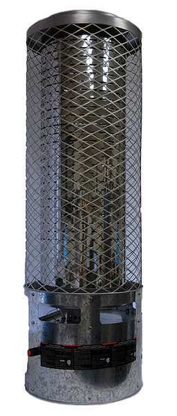 Radiant Portable Gas Heater, Natural Gas, 250,000 BtuH, 14 11/16 in Wx
