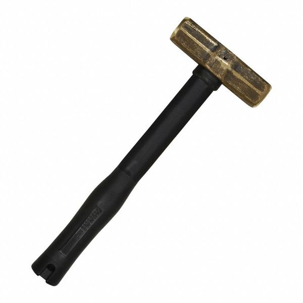 Brass Sledge Hammer, Rubber Handle, 10lb