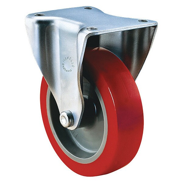 Rigid Caster Metric Plate, Polyurethane