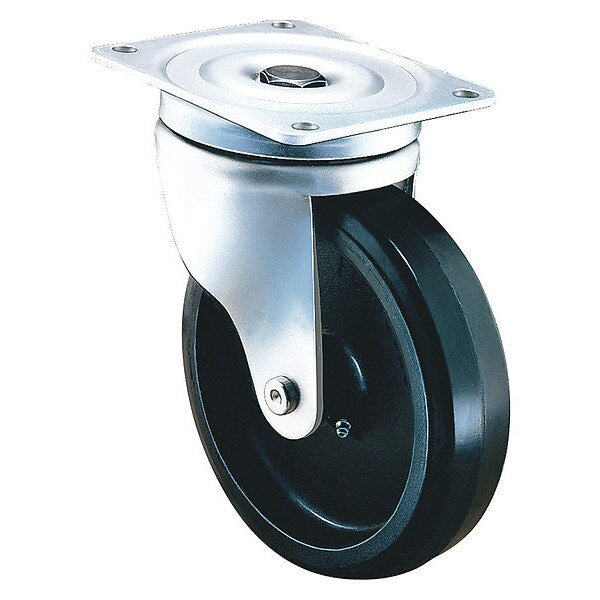 Swivel Caster Metric Plate, On Cast Iron