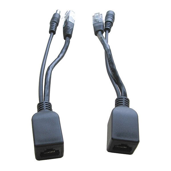 Power-Over-Ethernet Kit; 2 Cables w/Network Plugs & Power Connectors