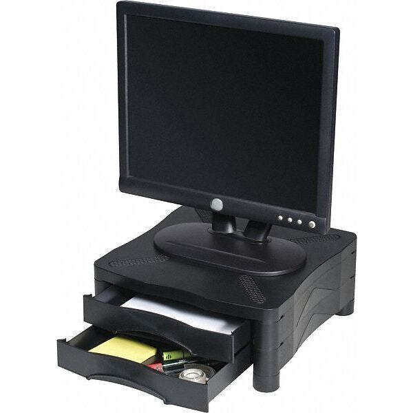 Desktop Monitor Stand with Dual Storage Drawers