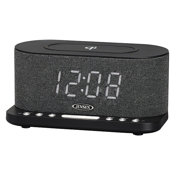 Dual Alarm Clock Radio with Wireless Qi Charging