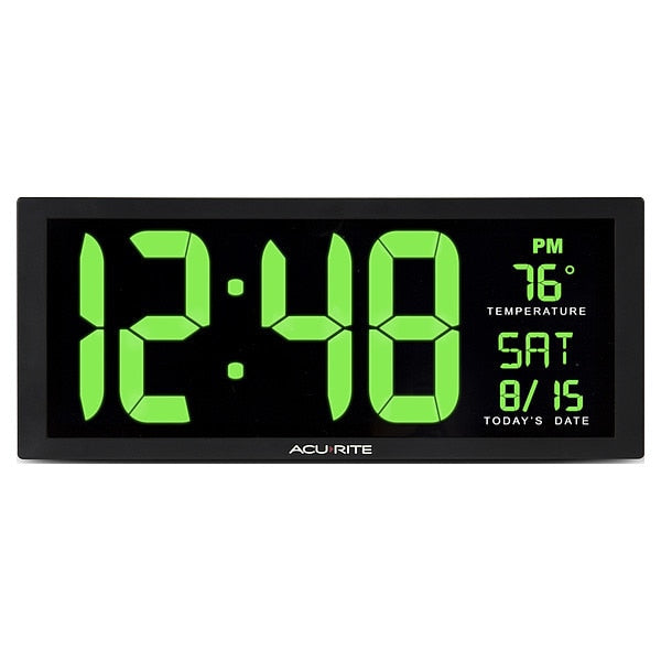 Large Digital Clock W/ Indoor Temperature, 14.5