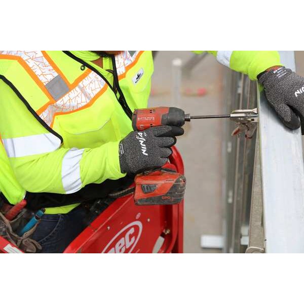 Gloves, Glass/Synthetic, Black/White, S, PR