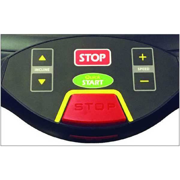 Treadmill, 4 hp, 0.2 to 13.2 mph, 83 in