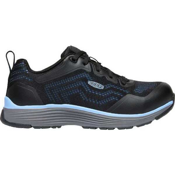 Size 8 1/2 Women's Athletic Shoe Aluminum Safety Shoes, Airy Blue/Black