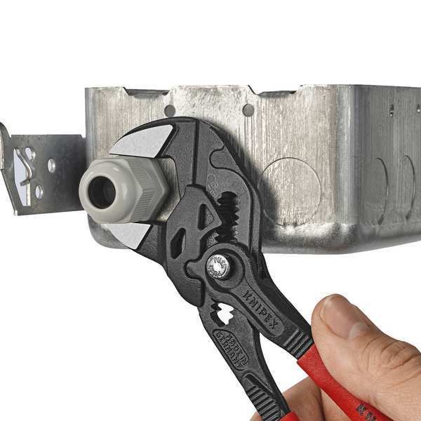 7.54 in Pliers Wrench / 86 01 series Black Pliers Wrench Smooth, Plastic Grip