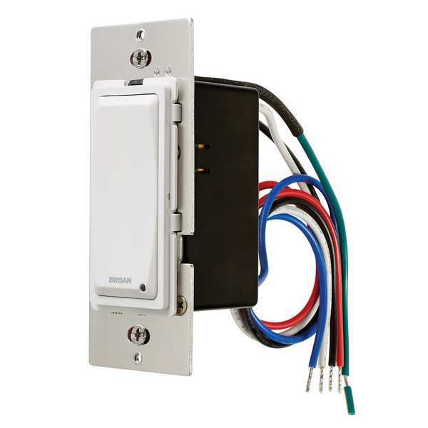 Exhaust Fan Timer, 6 A, White, 120 V