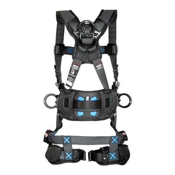 Harness, Vest Style, S, Polyester, Black