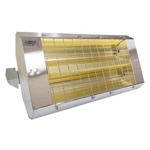 Infrared Quartz Electric Heater, Stainless Steel, 480 V
