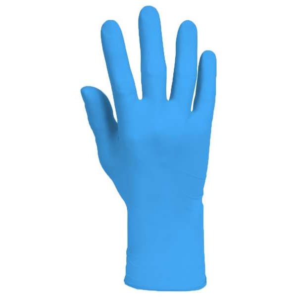 Disposable Gloves, Nitrile, Blue, M ( 8 ), 100 PK