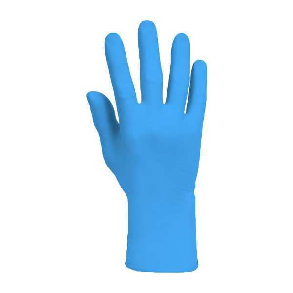 Disposable Gloves, Nitrile, Blue, L ( 8 1/2 ), 100 PK
