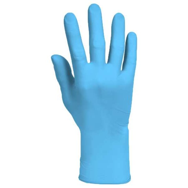 Disposable Gloves, Nitrile, Blue, 100 PK
