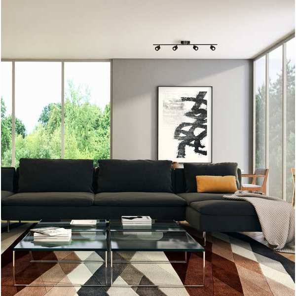 Core 4 Light LED Fixed Rail, Black