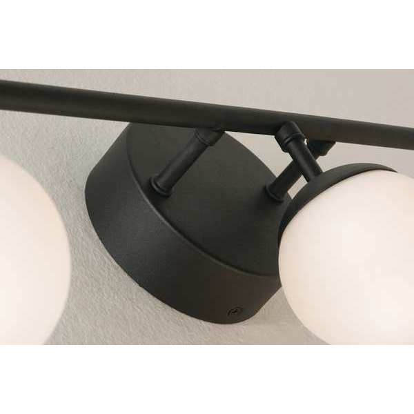 Pearl 4 Light LED Vanity, Black, 32in