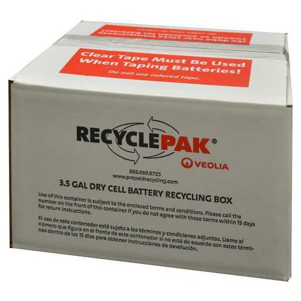 Battery Recycling Kit, 12-1/8 in L