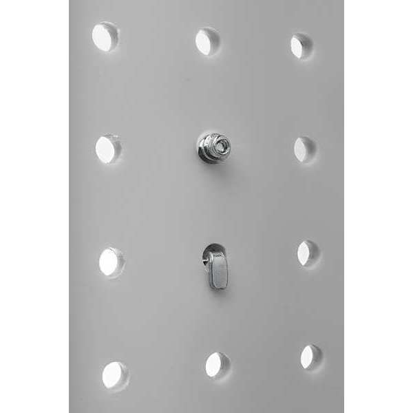 (2) 24 In. W x 48 In. H x 1/4 In. D Black ABS Textured Pegboards with 1/4 In. Hole Size