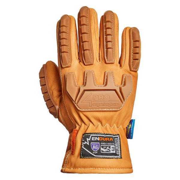 Work Gloves, Drivers, 2XL, Leather, PR