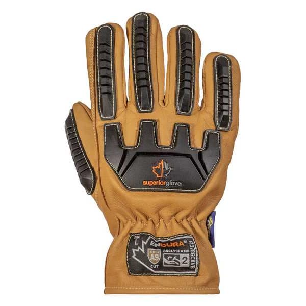 Work Gloves, Drivers, L, Leather, PR