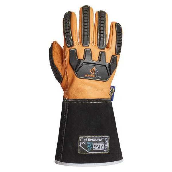 Work Gloves, Drivers, S, Leather, PR
