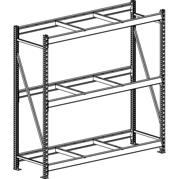Starter Bulk Storage Rack, 36 in D, 48 in W, 3 Shelves