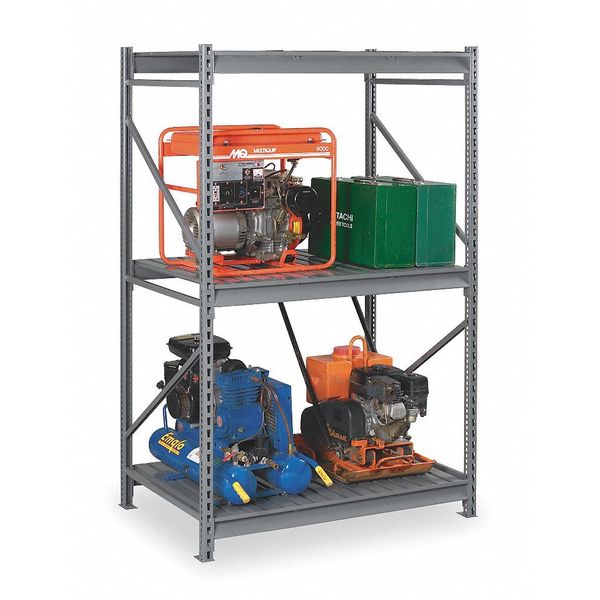 Starter Bulk Storage Rack, 24 in D, 60 in W, 3 Shelves