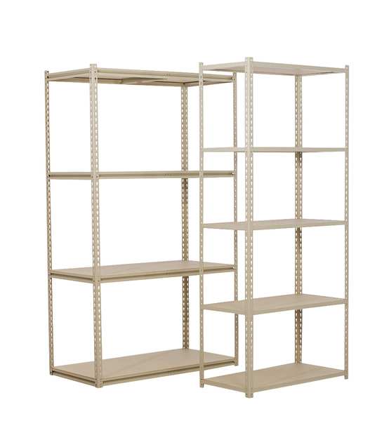 Shelving Add-On Unit, 18 x 36 x84 In, Sand