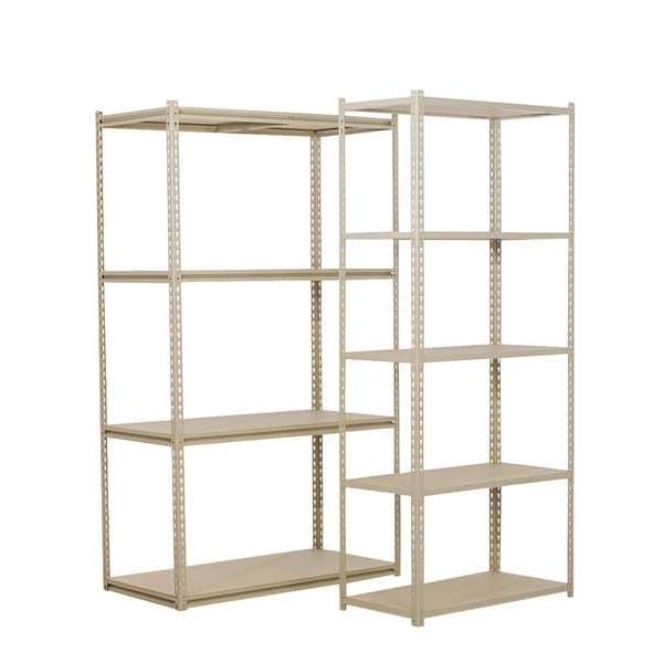 Shelving Add-On Unit, 12 x 48 x84 In, Sand