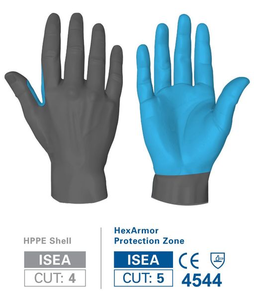 Cut Resistant Coated Gloves, A8 Cut Level, Nitrile, M, 1 PR