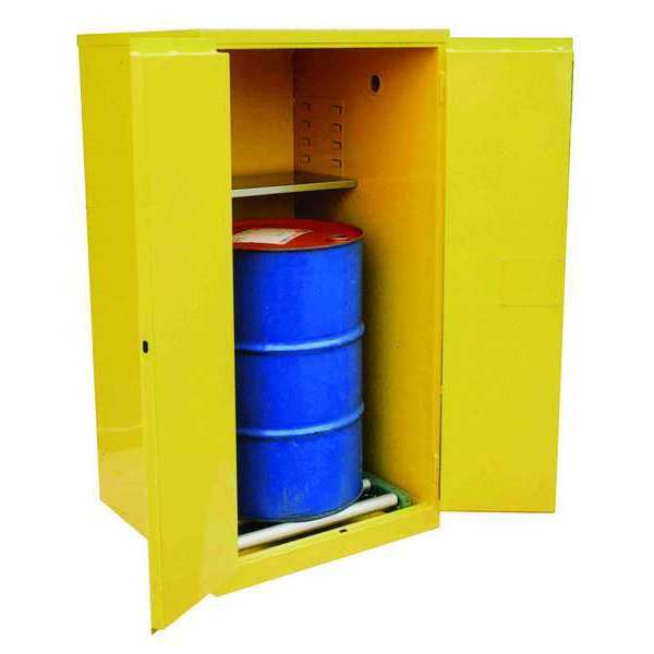 Cabinet, 2-Dr, 55 gal., Flammable, 34 x 65 x 34