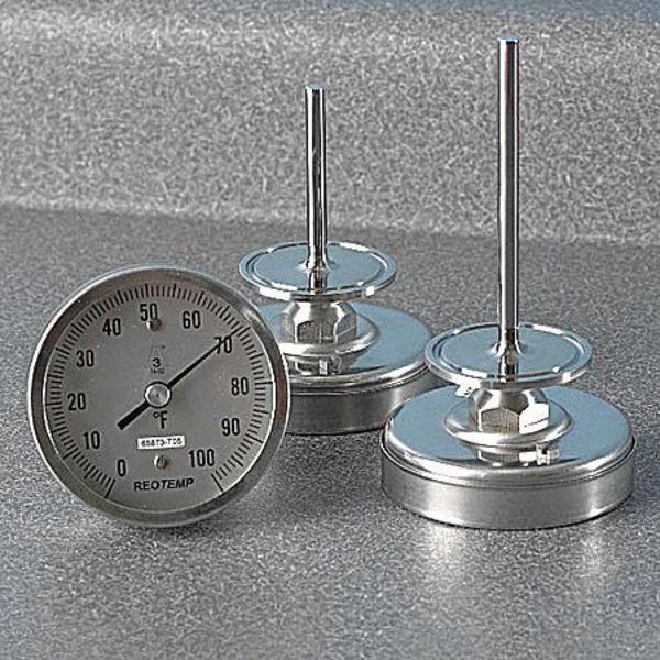 Bimetal Thermom, 3 In Dial, 0 to 250F