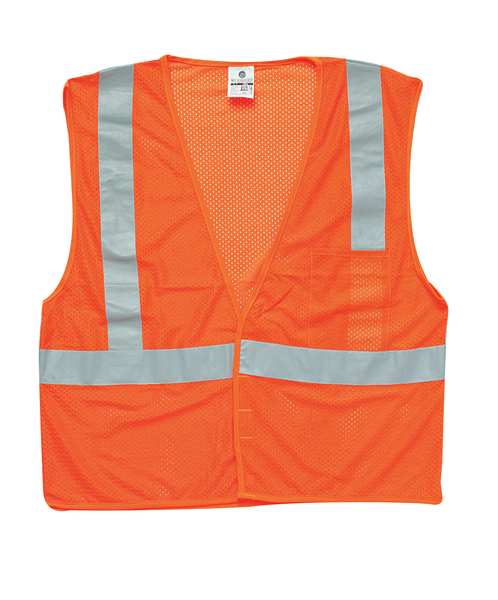 XL Class 2 High Visibility Vest, Orange