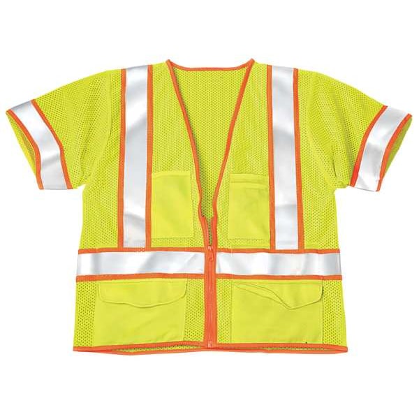 Large Class 3 High Visibility Vest, Lime