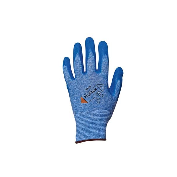 Nitrile Coated Gloves, Palm Coverage, Blue, M, PR